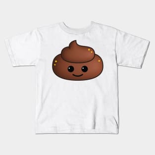 cute poop smiley Kids T-Shirt